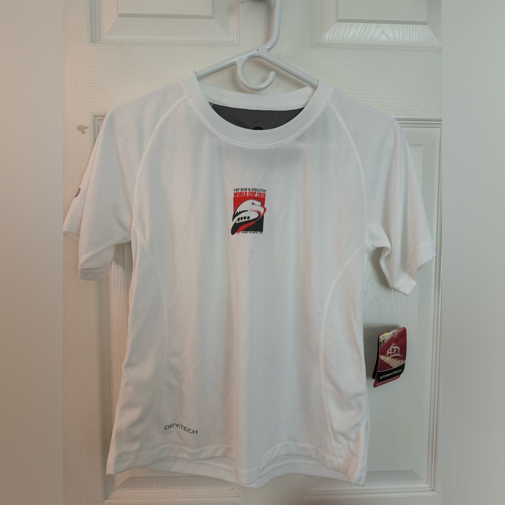 Storm tech short sleeve women’s small tee from World Cup lake placid, NY